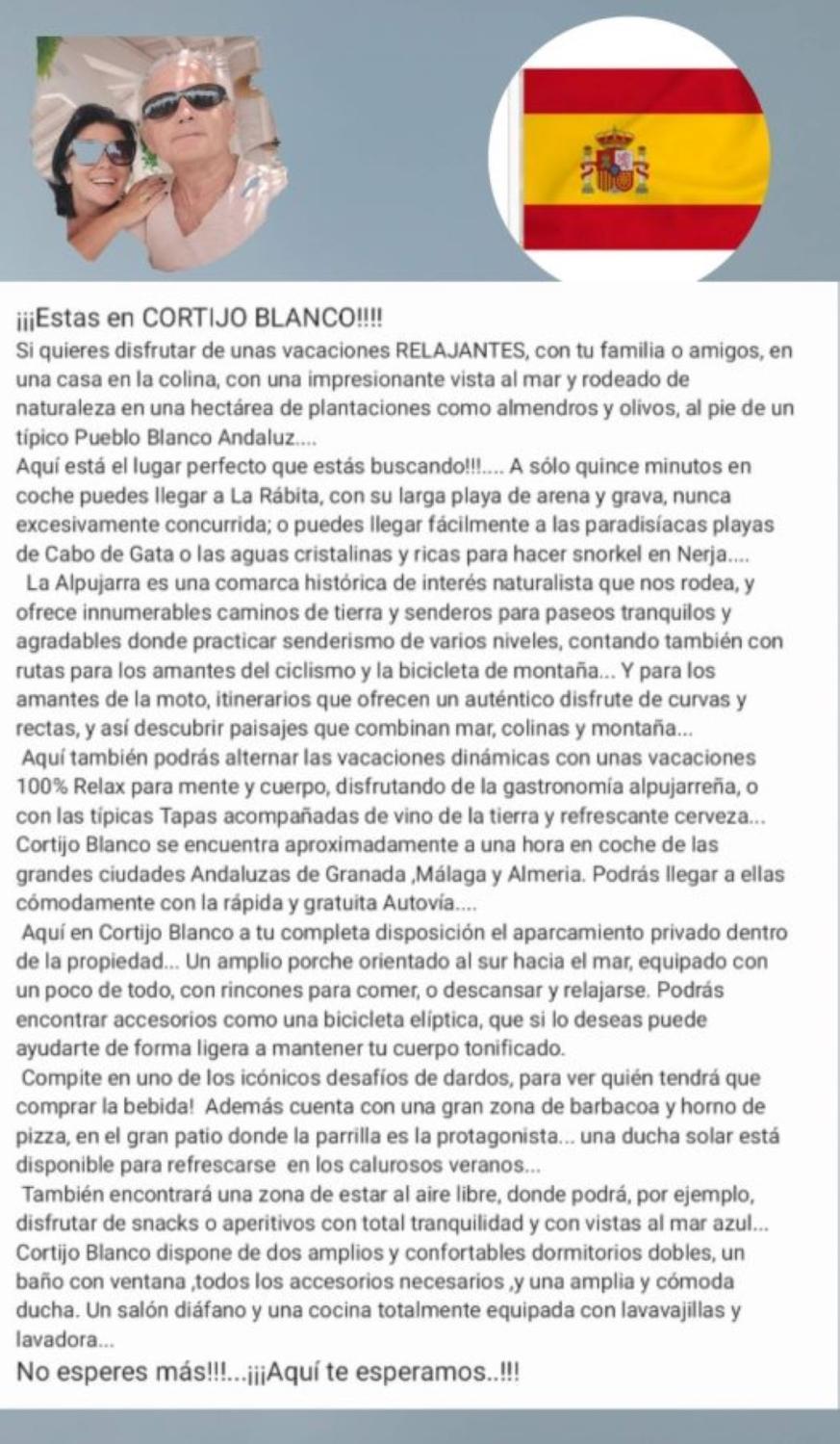 Cortijo Blanco Villa Albondon Eksteriør billede